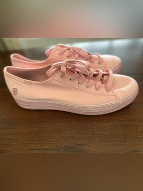 Keds Pink Low-Top Canvas Platform Sneakers 10M